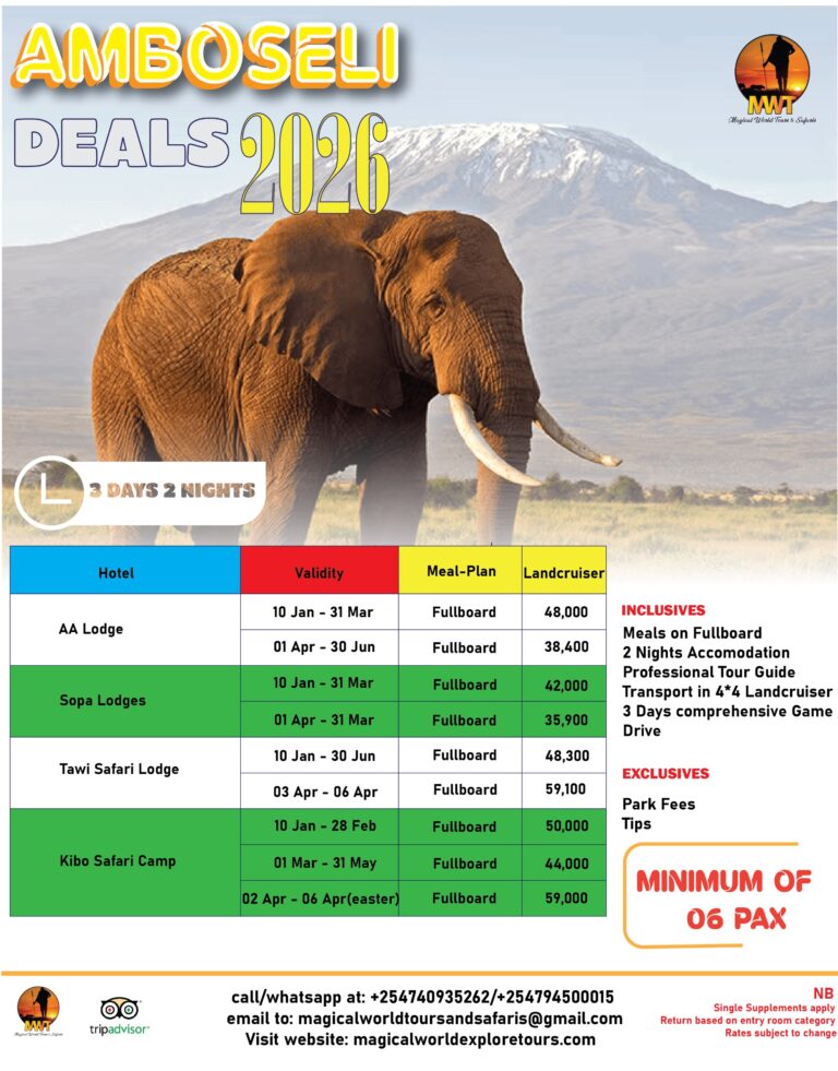 AMBOSELI 2026 DEALS
